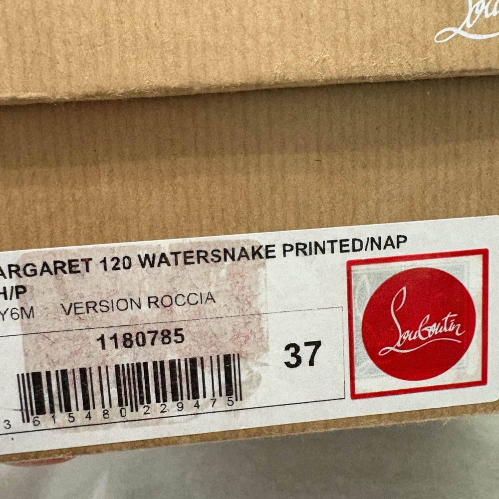 Christian Louboutin HARGARET 120 WATERSNAKE PRINTED/NAP - Picture 13 of 15